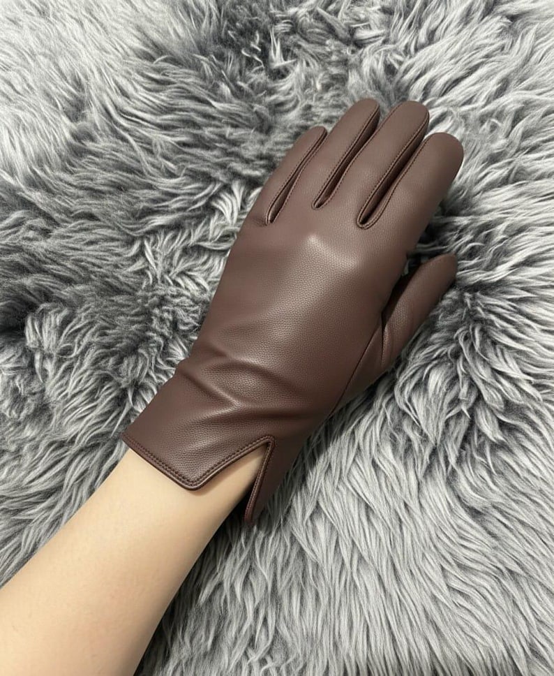 Handmade Sheep Leather Gloves | Lined Winter Dress Gloves for Women