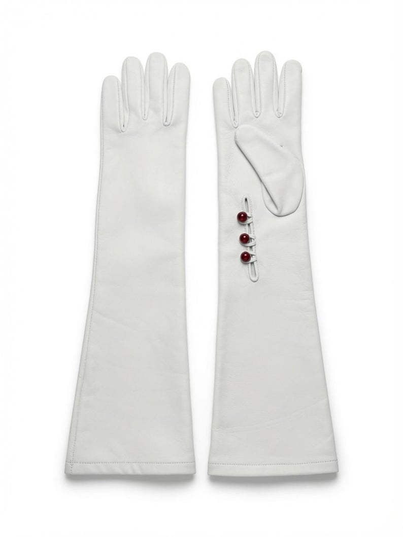 Women's Opera Leather Gloves, Long Dress Gloves, Elbow Length Gloves, Formal Evening Gloves, Winter Fashion Gloves