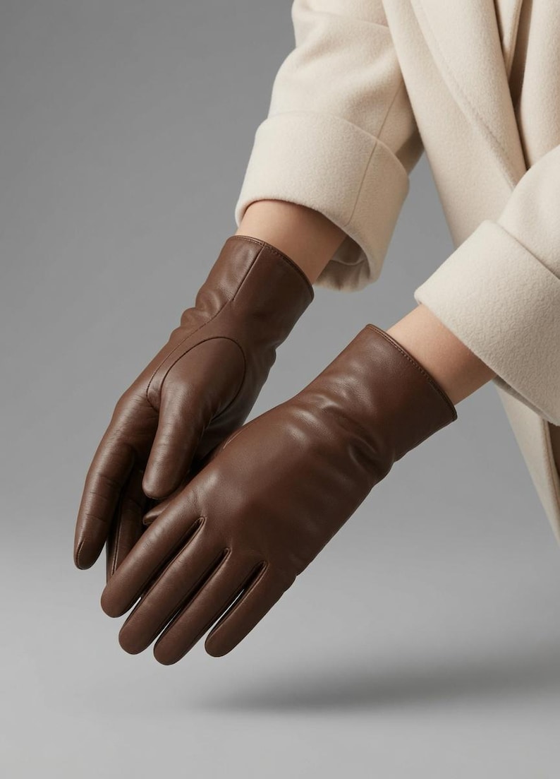 Women's Sheep Leather Gloves | Tailored Winter Gloves Multiple Colors | Gift for Her