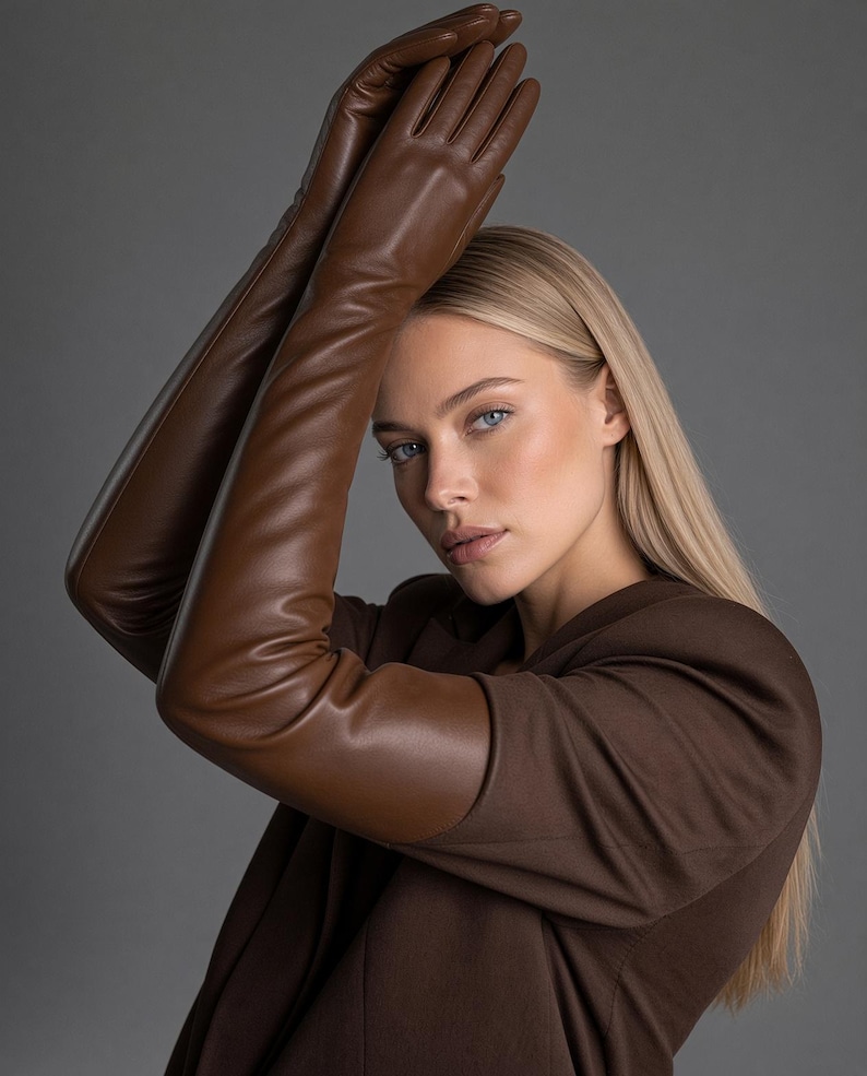 Women’s Sheep Leather Opera Gloves | Elbow Length Evening Gloves
