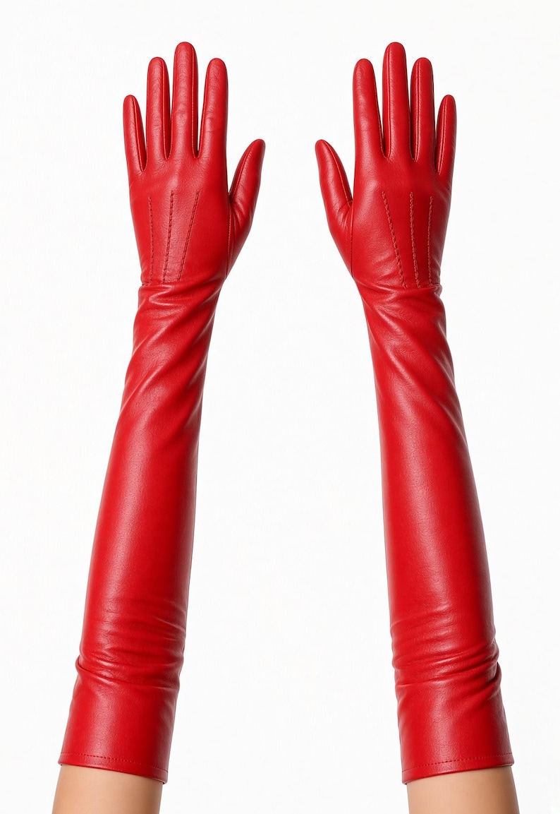 Handmade Women’s Sheep Leather Opera Gloves | Long Arm Dress Gloves